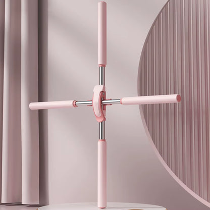 Yoga Hunchback Corrector Adjustable Stainless Steel Body Stick Cross Open Back Standing Training Stick Gym Home Sports Equipment